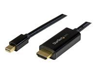 3 ft (1m) - mDP to HDMI adapter with built-in cable - (M / M) Ultra HD 4K (MDP2HDMM1MB) - Kábel adaptéra - Mini DisplayPort s pinmi (samec) do HDMI s pinmi (samec) - 1 m - čierna - podporuje 4K
