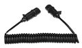 Propojovací spirálový kábel 7pin typ S TRAILER CABLE 10, plastová zástrčka, 24V, 3,5m SIXTOL