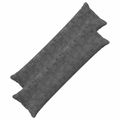 vidaXL Poťah na podložku 2 ks HOUTEN Tmavosivá 40 x 145 cm