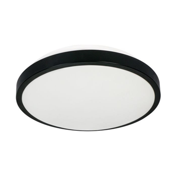 Stropné svietidlo ORNO SELENE CL/2XE27-10MV/B, 2xE27 senzor pohybu, max. 2x60W IP54, priemer 30,5 cm, čierna