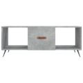 vidaXL Konferenčný stolík betónovo sivý 102x50x40 cm kompozitné drevo
