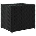 vidaXL Záhradné kvetináče 2 ks čierne 36x30x32 cm polyratan