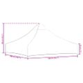 vidaXL Strecha na párty stan 2x2 m, modrá 270 g/m²