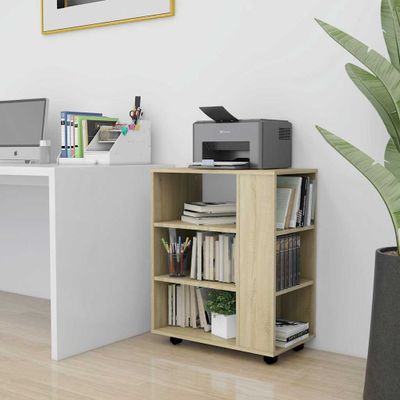 vidaXL Rolovacia skrinka sonoma dub 60x35x75 cm kompozitné drevo