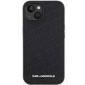 Puzdro Karl Lagerfeld pre iPhone 15 6,1" KLHCP15SPQKPMK čierna HC QUILTED K PATTERN