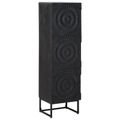 vidaXL Highboard Čierny 35 x 30 x 120 cm