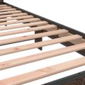 vidaXL Posteľný rám hnedý dub 90x200 cm kompozitné drevo a kov