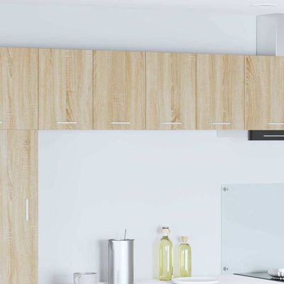 vidaXL Závesná skrinka 2 pcs Sonoma dub a biela 60 x 31 x 40 cm
