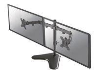 Stojan - plný pohyb - pre 2 LCD displeje - čierna - veľkosť obrazovky: 10"-32" - stolový stojan, upevniteľné na stôl