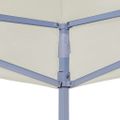 vidaXL Strecha na párty stan 2x2 m, krémová 270 g/m²