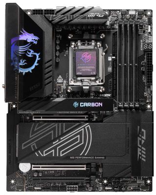 OPRAVENÉ - MSI MPG X870E CARBON WIFI / AMD X870E / AM5 / 4x DDR5 / 4x M.2 / HDMI / USB-C / WiFi / ATX Základná doska, AMD X870E, AM5, 4× DDR5 DIMM (max. 256GB), 4× M.2, HDMI, 4× USB-C, Wi-Fi, ATX - OPRAVENÉ