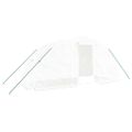 vidaXL Fóliovník s oceľovým rámom biely 10 m² 5x2x2,3 m