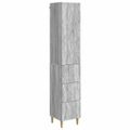 vidaXL Sada skríň 2 ks 33 x 34,5 x 90 cm Kompozitné drevo Sivý Sonoma