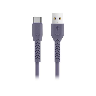 Kábel Maxlife MXUC-04 USB - USB-C 1,0 m 3A fialový