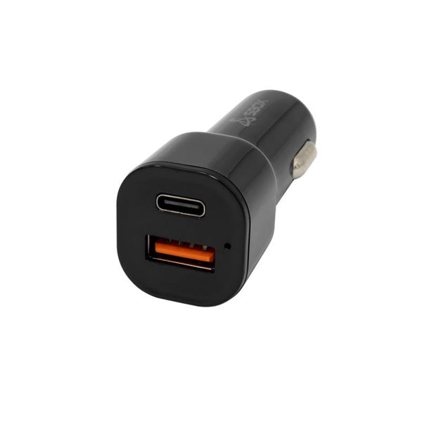 SBOX CC-038, Autonabíjačka, USB-A/USB-C, čierna