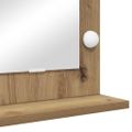 vidaXL Toaletné zrkadlo Remeselný dub 60 x 55 x 18 cm Obdĺžnikový