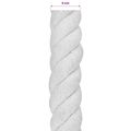 vidaXL Bavlnený povraz 60 mm 10 m Biela 100% bavlna