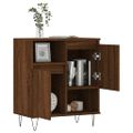 vidaXL Komoda hnedý dub 60x35x70 cm spracované drevo