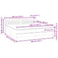 vidaXL Posteľný rám boxsping s matracmi ružová 200x220 cm zamat