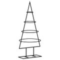 vidaXL Kovový vianočný dekoratívny stromček čierny 60 cm