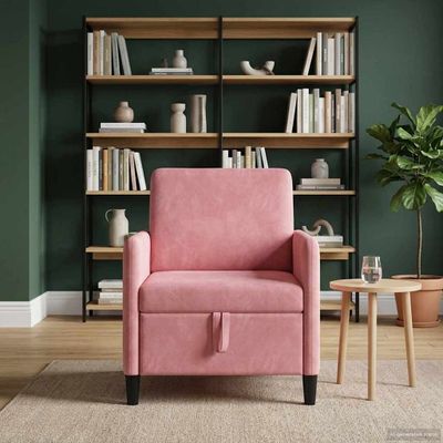 vidaXL Sofa s úložným priestorom Ružová 72 x 78 x 87 cm Polyester