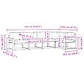 vidaXL Záhradná súprava gaučov 5 ks Prírodná a antracitová