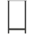 vidaXL Nohy k barovému stolu, antracitové, 2 ks, 60 x (100-101) cm, oceľové