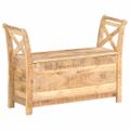 vidaXL Lavička do haly 103x33x72 cm masívne mangovníkové drevo