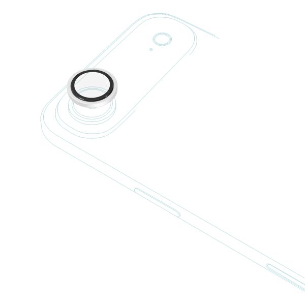Epico Alu Lens Protectors iPhone Air - strieborná