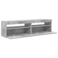 vidaXL TV skrinky 2 ks s LED svetlami betónové sivé 75x35x40 cm