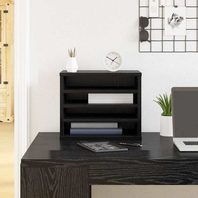 vidaXL Organizér na pult Čierny dub 36 x 26 x 29,5 cm Kompozitné drevo