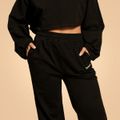 Dámske tepláky Bliss Black - BeastPink, veľkosť M, veľkosť oblečenia M
