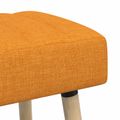 vidaXL Pruhovo prešitá lavica Tmavá žltá 110 x 40 x 46 cm Látka
