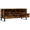 vidaXL TV skrinka dymový dub 100x34,5x44,5 cm kompozitné drevo