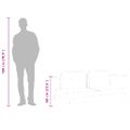 vidaXL Záhradná pohovka s podložkami 140 cm, akáciový masív, sivá