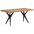 vidaXL Jedálenský stôl 160x80x76 cm recyklovaný masív