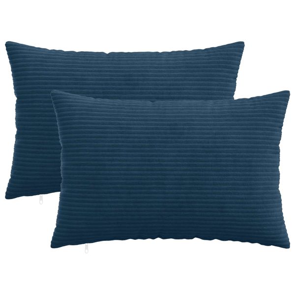 vidaXL Poťah na podložku 2 pcs HEERLEN Námornícka modrá 40 x 60 cm