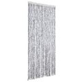 vidaXL Záves proti hmyzu, biely a sivý 90x220 cm, ženilka
