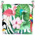 vidaXL Podložky na záhradné stoličky 4 ks farebné 40x40x3 cm látka