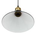 vidaXL Závesná lampa s nastaviteľnou výškou E27 lesklá čierna Ø 22 cm kovová