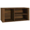 vidaXL Botník hnedý dub 100x35x45 cm spracované drevo