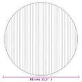 vidaXL Koberec okrúhly sivý 80 cm bambus
