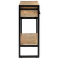 vidaXL Konzolový stolík 110x30x76 cm masívne hrubé mangovníkové drevo