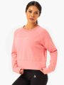 Dámska Mikina Motion Rose Pink - Ryderwear, veľkosť XS, veľkosť oblečenia XS