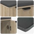 vidaXL Predsieňová lavica s vankúšom Sonoma dub 60 x 38 x 46 cm
