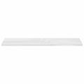 vidaXL Plávajúce nástenné police 2ks, lesklé biele 120x23,5x3,8cm, MDF