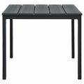 vidaXL Konferenčný stolík, sivý 98x48x39 cm, HDPE, drevený vzhľad