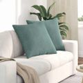 vidaXL Vankúše na pohovku 2 pcs Morská zelená 60 x 60 cm