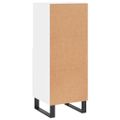 vidaXL Komoda lesklá biela 34,5x34x90 cm spracované drevo