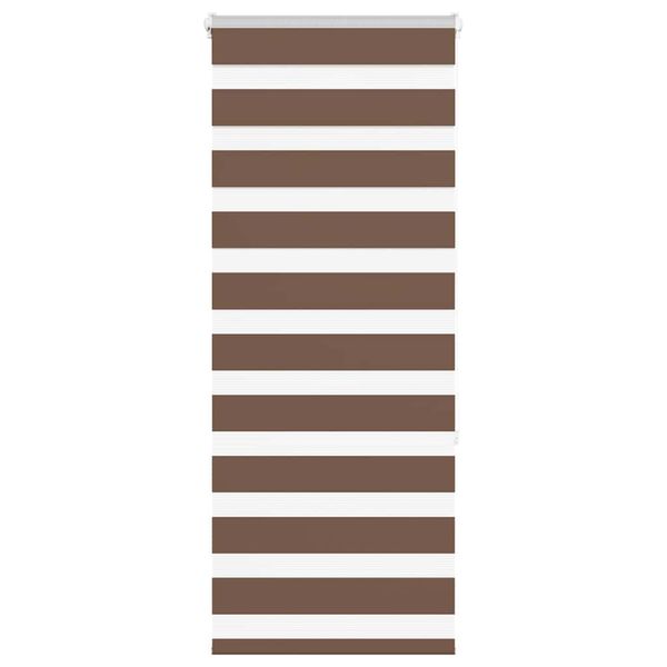 vidaXL Zebra roleta hnedá 60x150 cm šírka látky 55,9 cm polyester
